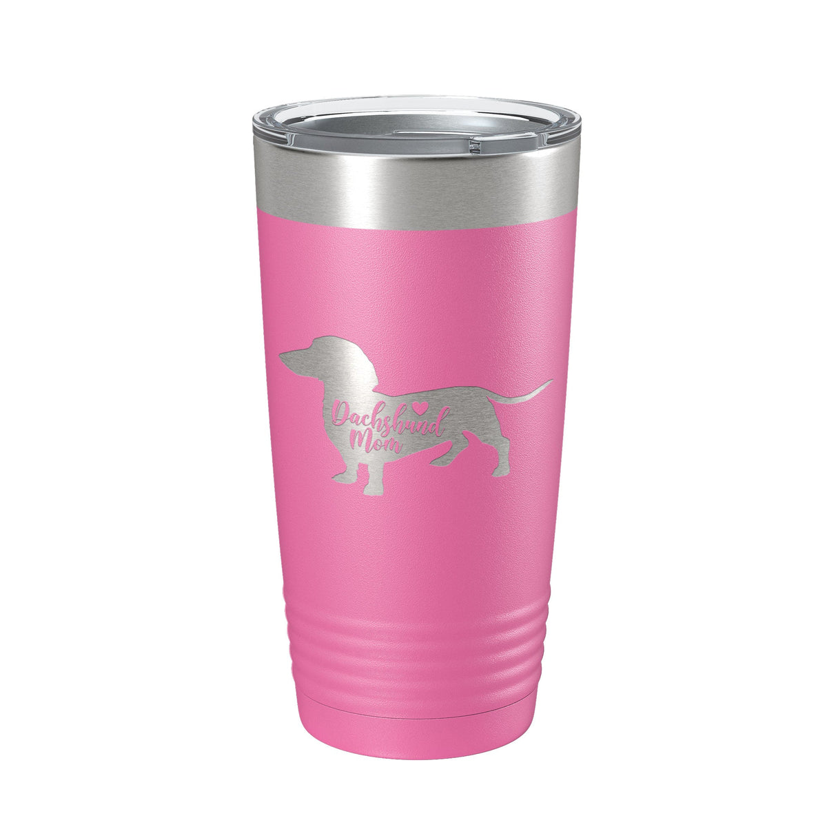 Dachshund Mom Tumbler Dog Travel Mug Gift Insulated Laser Engraved Coffee Cup 20 oz