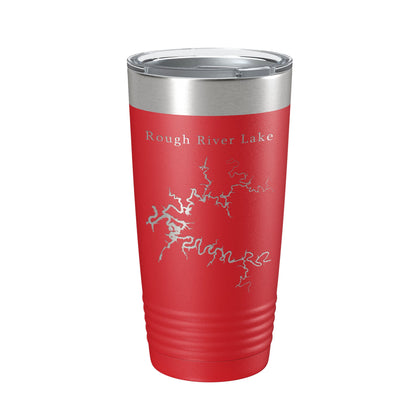 Rough River Lake Map Tumbler Travel Mug Insulated Laser Engraved Coffee Cup Kentucky 20 oz