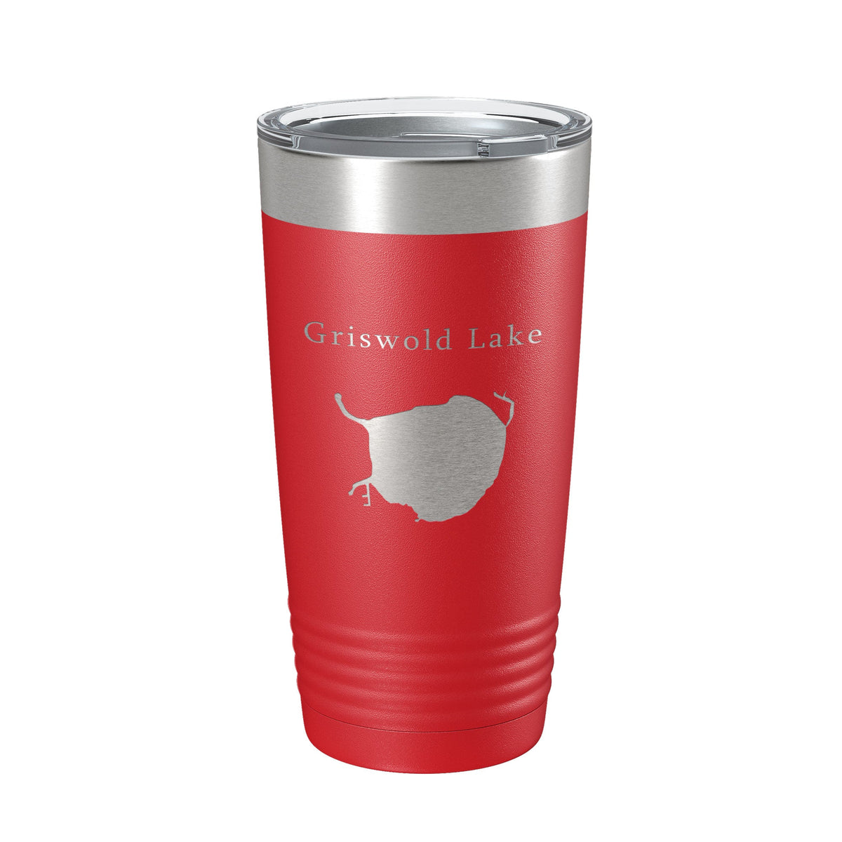 Griswold Lake Map Tumbler Travel Mug Insulated Laser Engraved Coffee Cup Illinois 20 oz