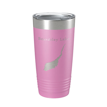 Beardsley Lake Map Tumbler Travel Mug Insulated Laser Engraved Coffee Cup California 20 oz