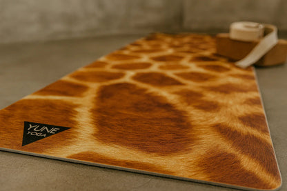 Giraffe Print Eco Yoga Mat – 6mm Support, Non-Slip Surface | Yune