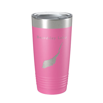 Beardsley Lake Map Tumbler Travel Mug Insulated Laser Engraved Coffee Cup California 20 oz