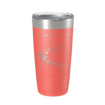 Rough River Lake Map Tumbler Travel Mug Insulated Laser Engraved Coffee Cup Kentucky 20 oz
