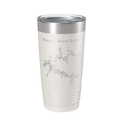 Rough River Lake Map Tumbler Travel Mug Insulated Laser Engraved Coffee Cup Kentucky 20 oz
