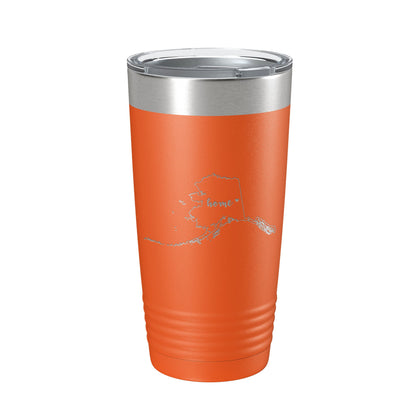 Alaska Tumbler Home State Travel Mug Insulated Laser Engraved Map Coffee Cup 20 oz