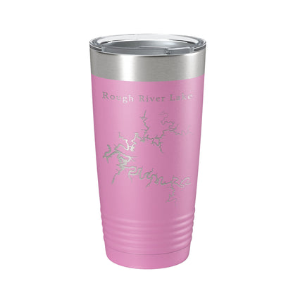 Rough River Lake Map Tumbler Travel Mug Insulated Laser Engraved Coffee Cup Kentucky 20 oz